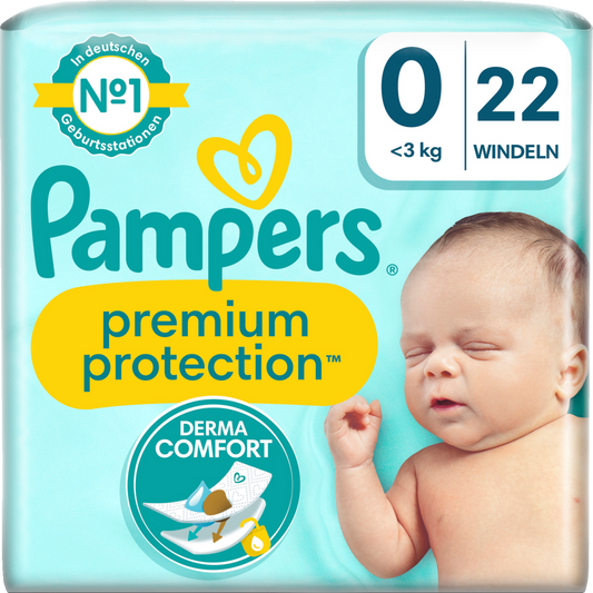 Pampers Premium Protection Gr.0 Micro <3kg  6x22 Stk.