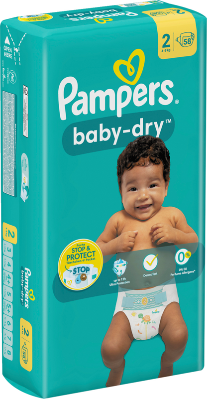 Pampers Baby-Dry Gr.2 Mini 4-8kg (2x58 STK) Sparpack