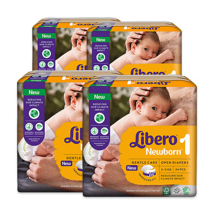 Libero Newborn (2-5 kg) Karton (4 x 24 STK)