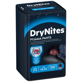 Huggies DryNites® Pyjama Pants Boy 3-5 Jahre (16-23 kg) Beutel (10 STK)
