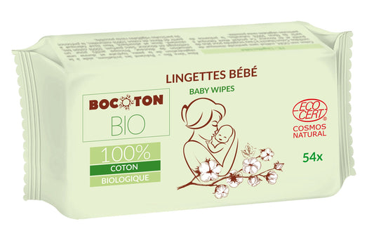 Bocoton Bio 100% Organic Baby Feuchttücher (54 STK)