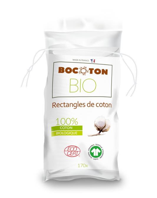 Bocoton Cotopads Extra Sanfte Bio Wattetücher (170 STK) 80 x 100mm