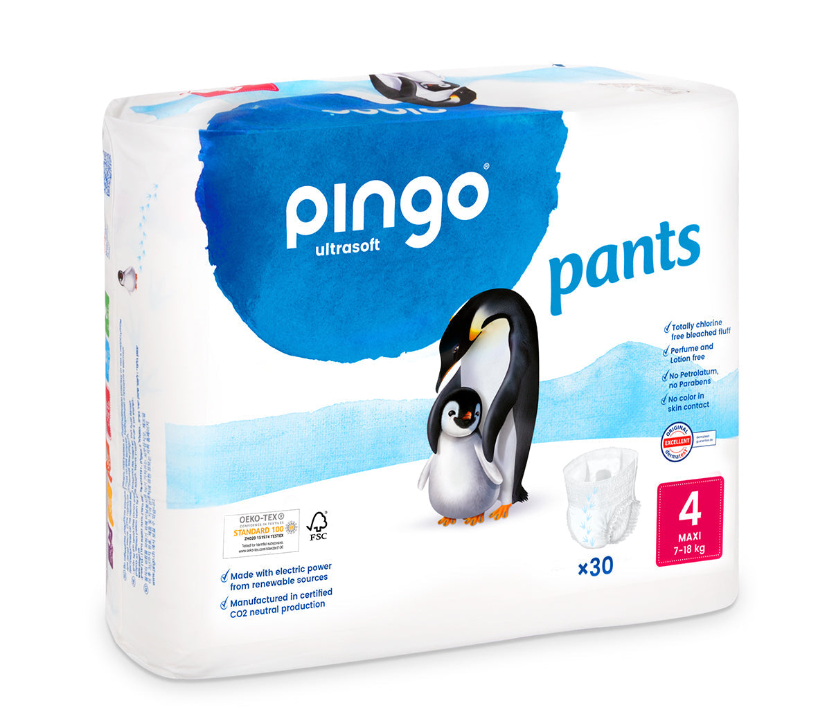 Pingo Pants Gr. 4 Maxi 7-18 Kg (30 STK) Beutel