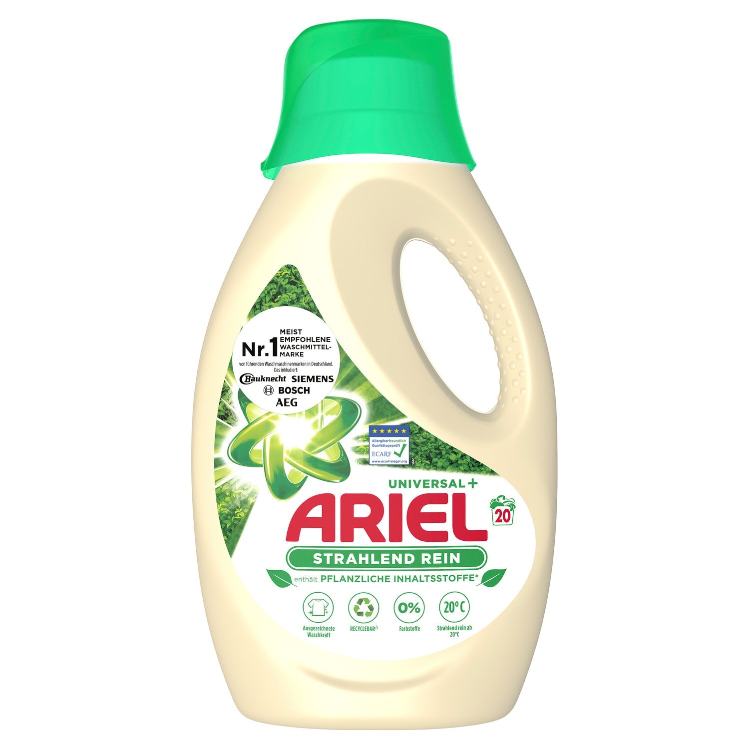 Ariel Flüssigwaschmittel Universal auf Pflanzenbasis (1,1L) 20 Waschladungen