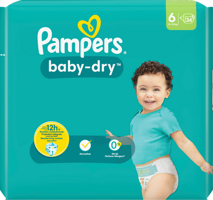Pampers Baby Dry T6 XL 13-18 Kg 4x34 Stk.
