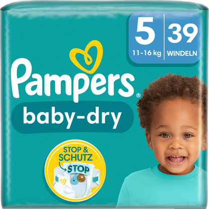 Pampers Baby-Dry Gr.5 Junior 11-16kg (39 STK) Sparpack