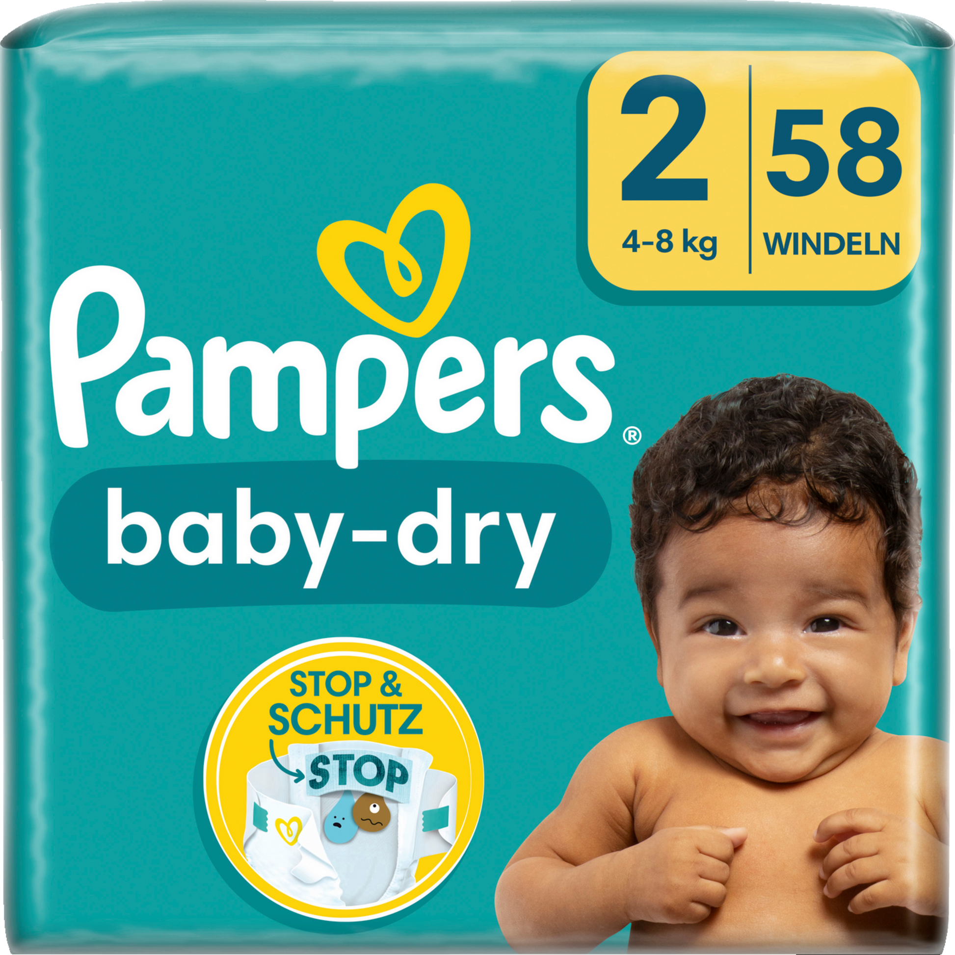 Pampers Baby-Dry Gr.2 Mini 4-8kg (58 STK) Sparpack