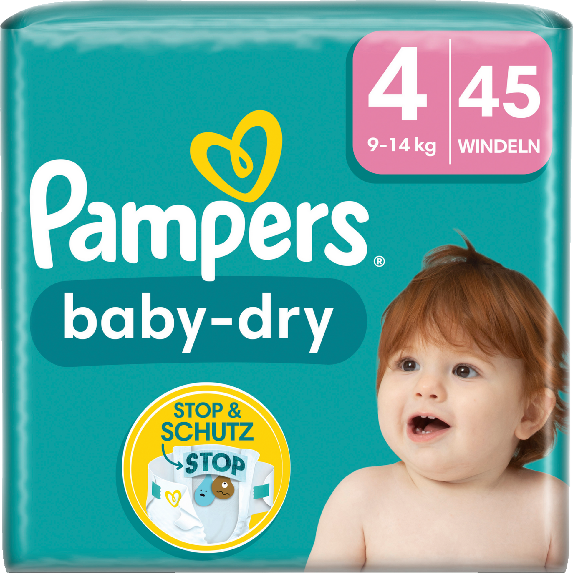 Pampers Baby Dry T4 Maxi 9-14 Kg 4x45 Stk.