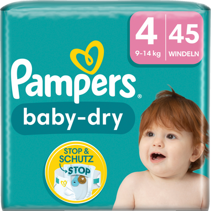 Pampers Baby Dry T4 Maxi 9-14 Kg 4x45 Stk.