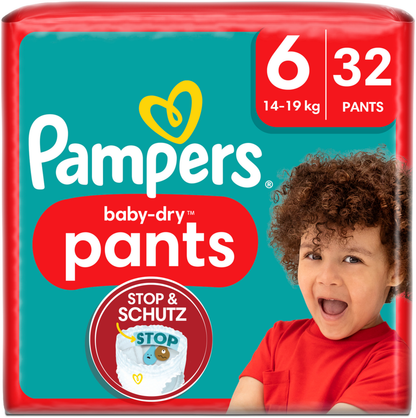 Pampers Baby-Dry PANTS Gr. 6 XL +15kg (3 x 32 STK) Sparpack